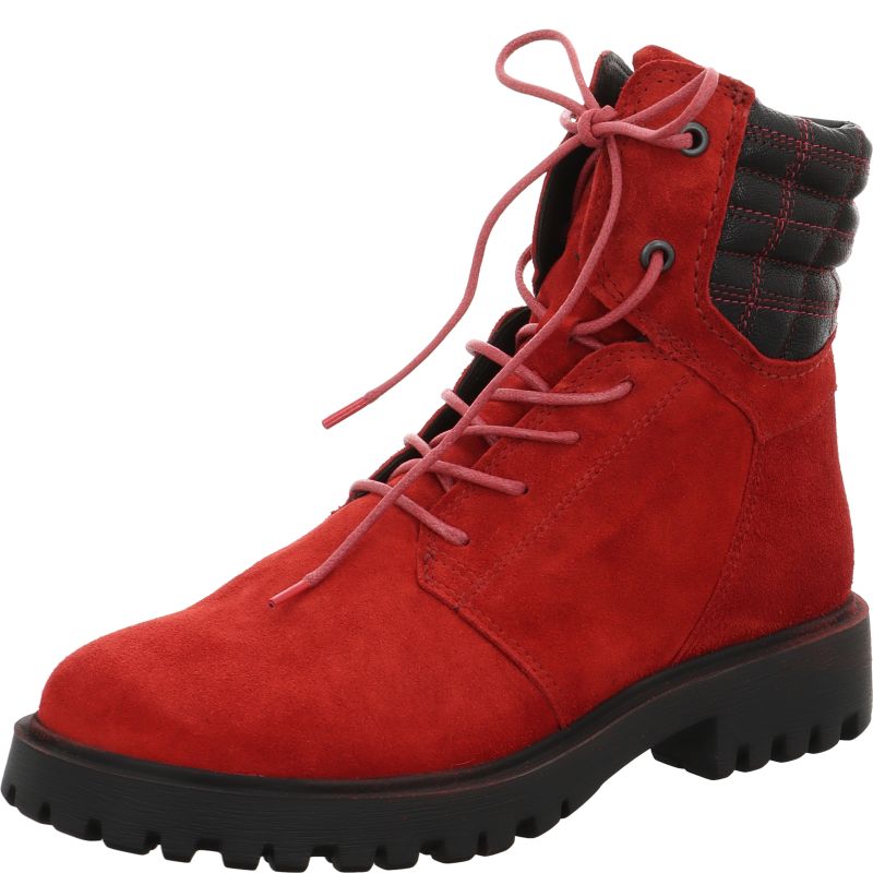 Think! TRENTO Damen Stiefelette - Material: Leder in Rot
