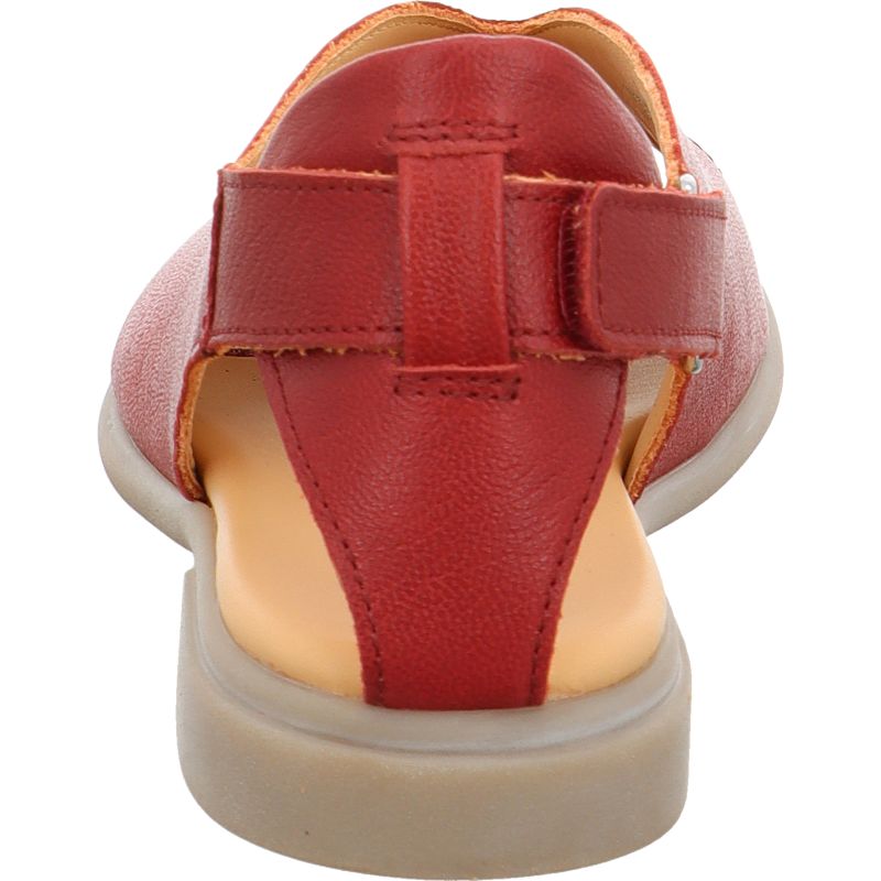 Think KAMAA Strap sandal - Material: Leather in Red