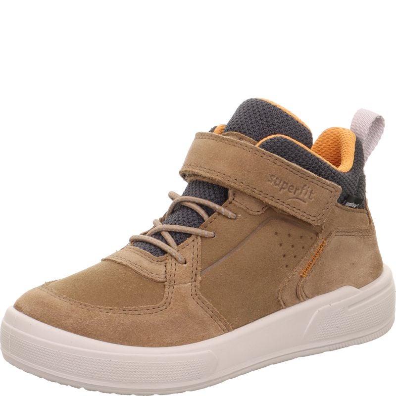 Superfit MAVERICK Boys Sneakers high - Material: Leder/Sonstiges Material/Texti in Brown