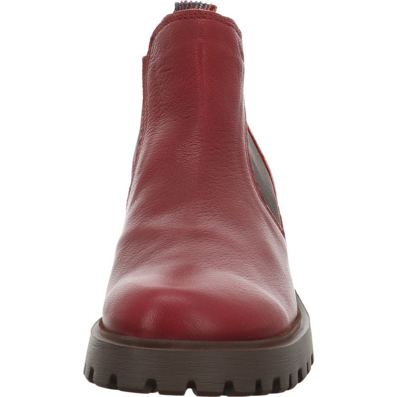 Think TRENTO Chelsea boot - Material: Leather in Red