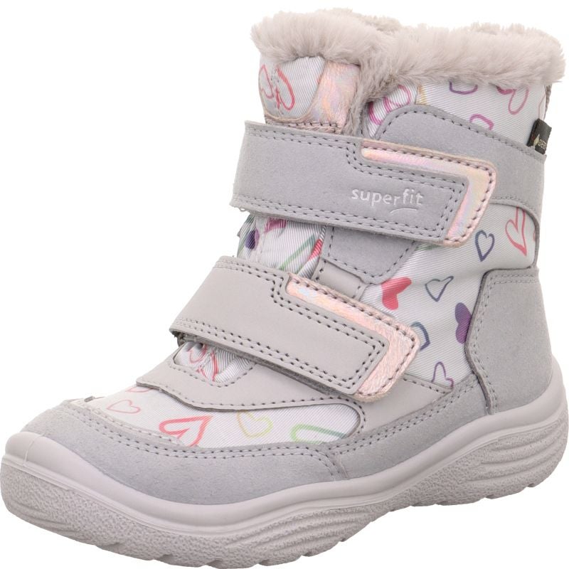 Superfit CRYSTAL Girls Boot - Material: Leder/Sonstiges Material/Texti in Grey