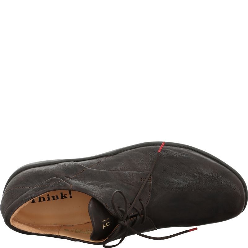 Think STONE HERREN Men Lace up shoe - Material: Leather in Brown