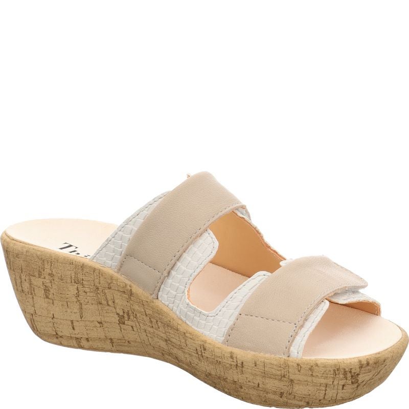 Think KATE Woman Mules - Material: Leather in White