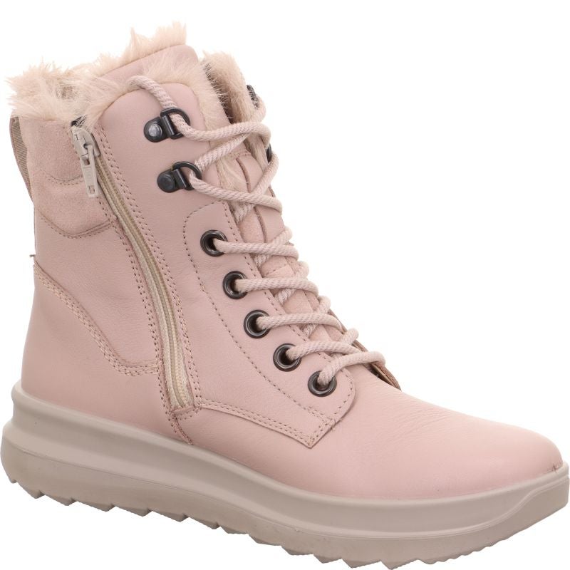 Legero DREAMER Damen Schnürboots - Material: Leder in Rosa