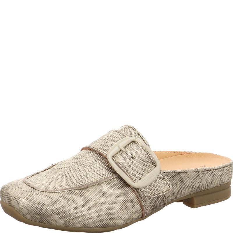 Think! GAUDI Damen Pantolette - Material: Leder in Grau