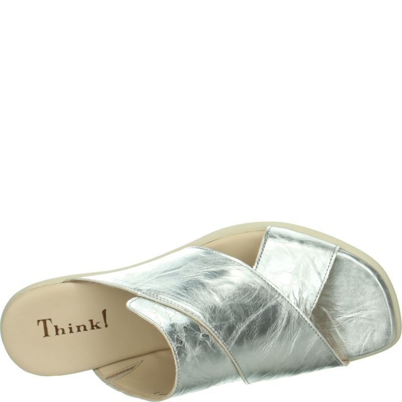 Think VIVI Mules - Material: Leather in Metallic