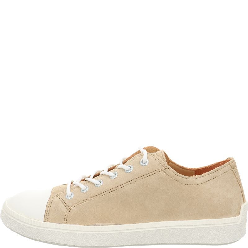 Think TURNA WOMEN Woman Sneakers low - Material: Leather in Beige