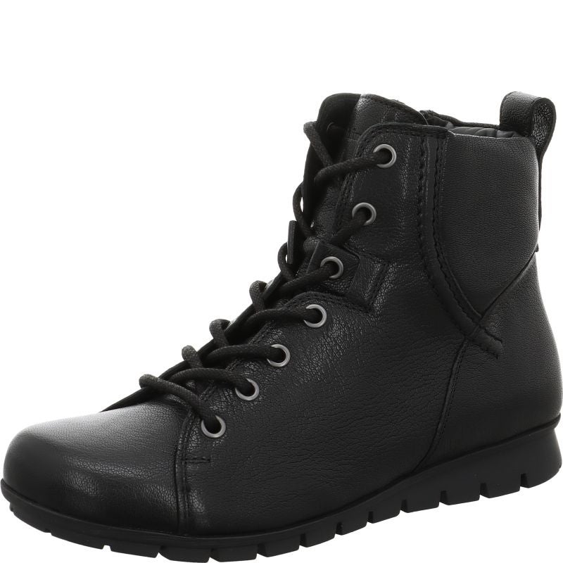 Think MENSCHA Lace-up boot - Material: Leather in Black