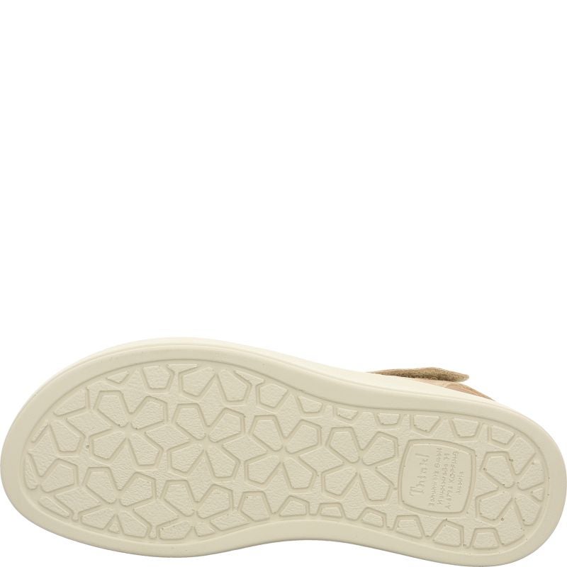 Think MEGGIE Woman Strap sandal - Material: Leather in Beige