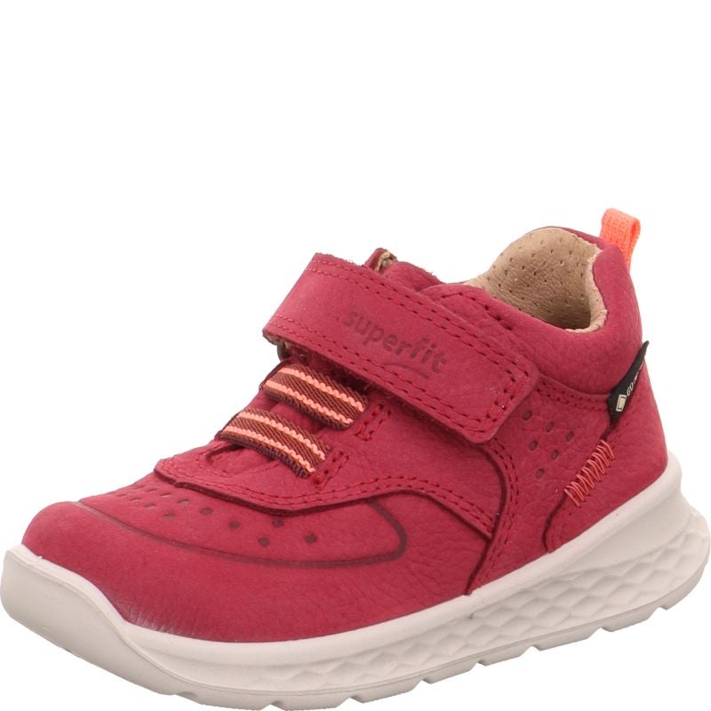 Superfit BREEZE Girls Sneakers high - Material: Leather in Red
