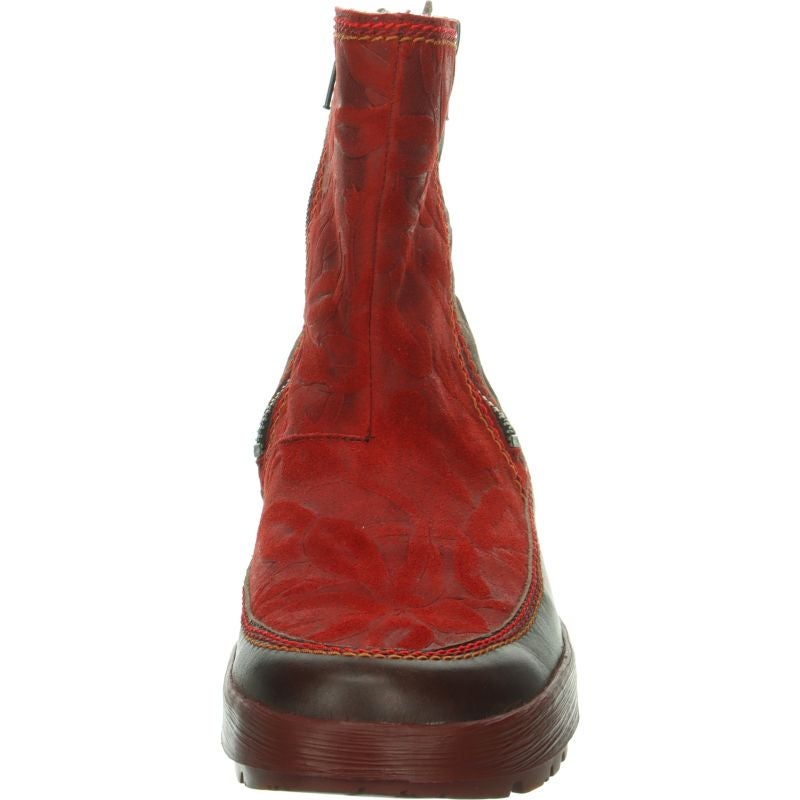 Think! COMODA Damen Stiefelette - Material: Leder in Rot