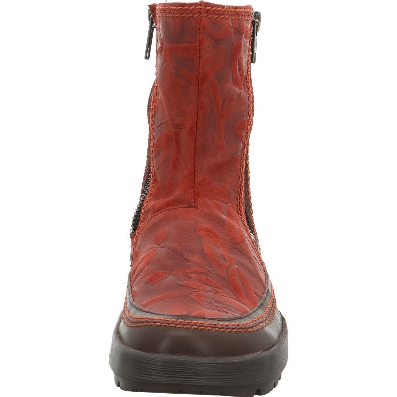 Think! COMODA Damen Stiefelette - Material: Leder in Rot