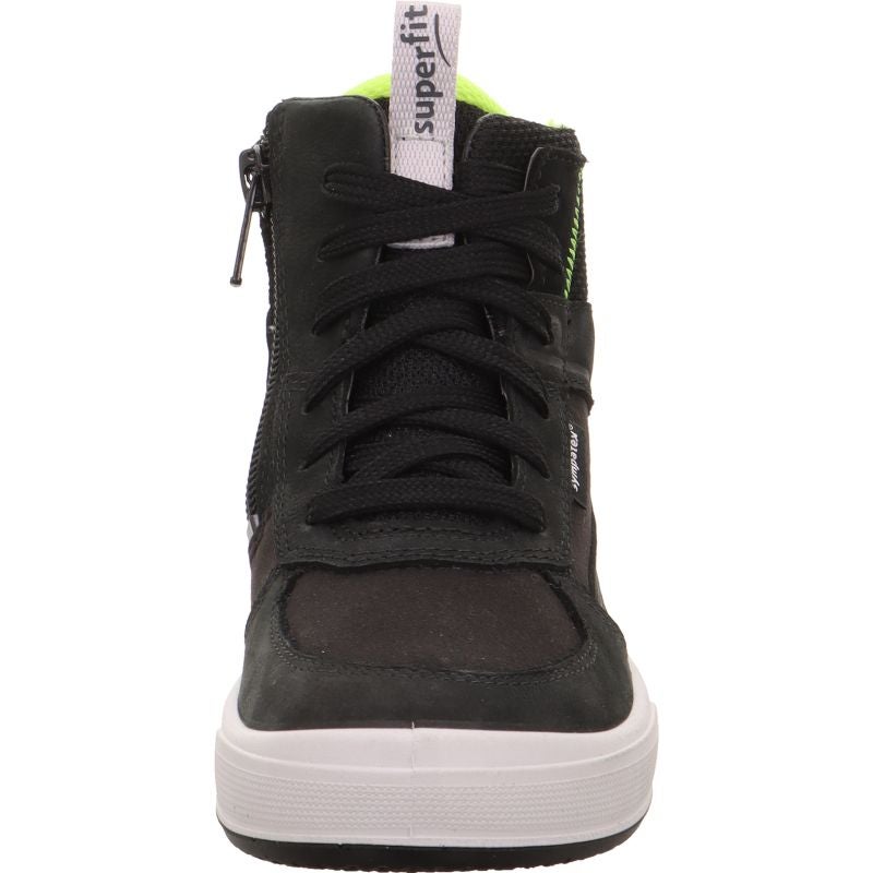Superfit MAVERICK Boys Sneakers high - Material: Leder/Sonstiges Material/Texti in Black