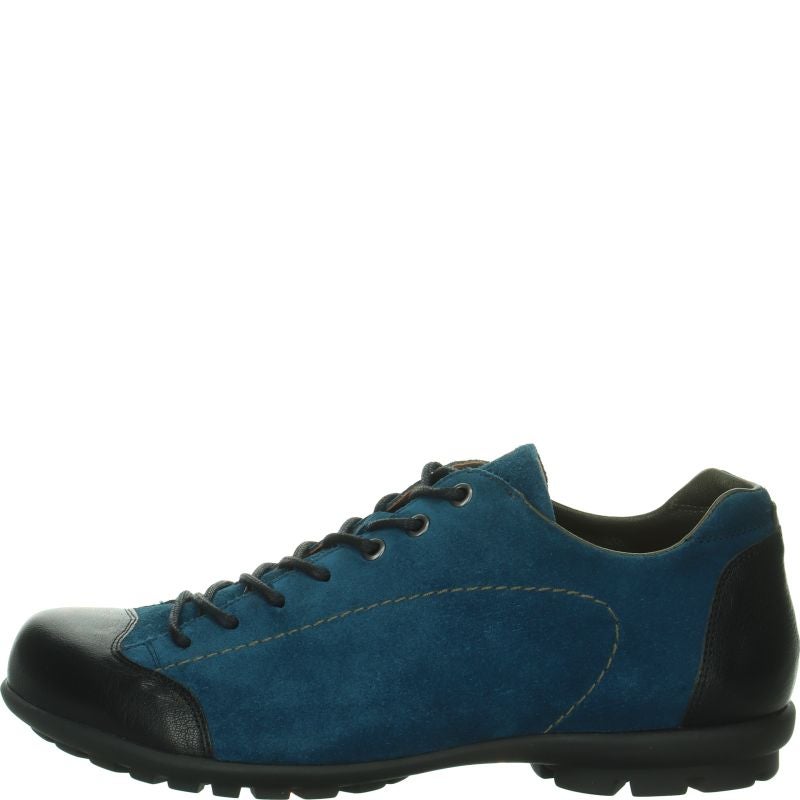 Think KONG HERREN Lace up shoe - Material: Leather in Blue