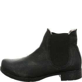 Think! DENK! Damen Chelsea Boots - Material: Leder in Schwarz