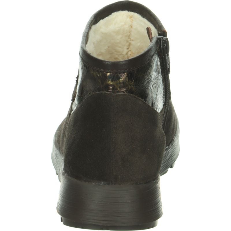 Think COMODA Woman Ankle boot - Material: Leather in Brown