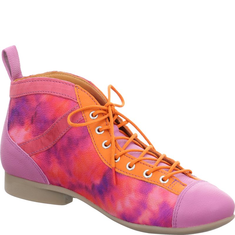 Think! GUAD2 Damen Ankle Boots - Material: Leder in Pink