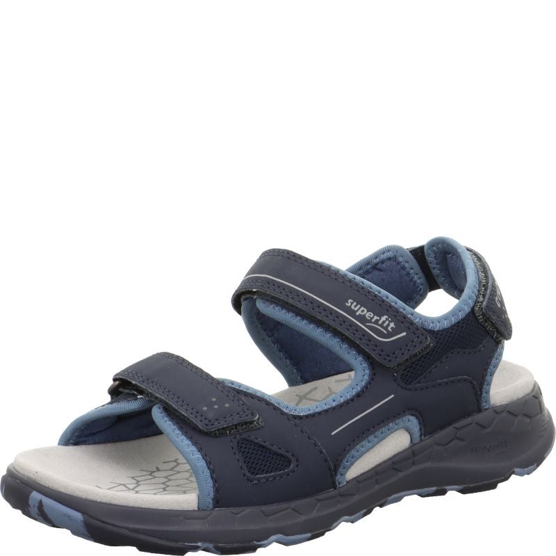 Superfit CRISS CROSS Unisex, Jungen Sandale - Material: Textil/Sonstiges Material in Blau