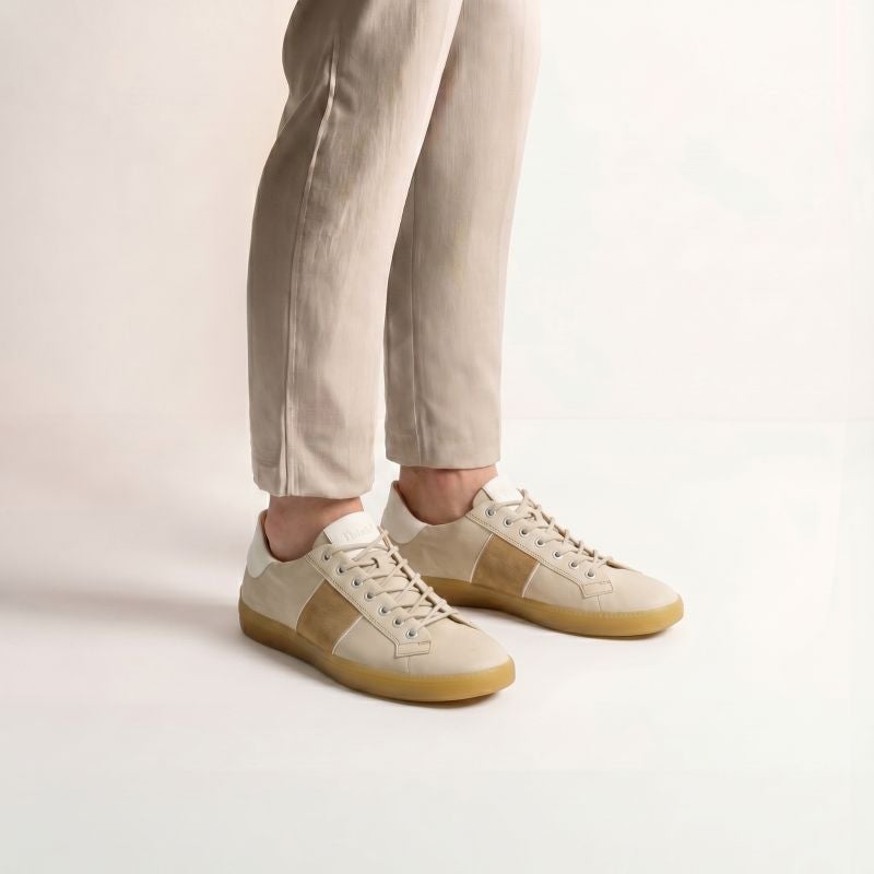 Think TURNA MEN Men Sneakers low - Material: Leather in Beige