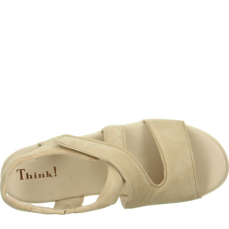 Think NATURE SAND Woman  - Material: Leather in Beige