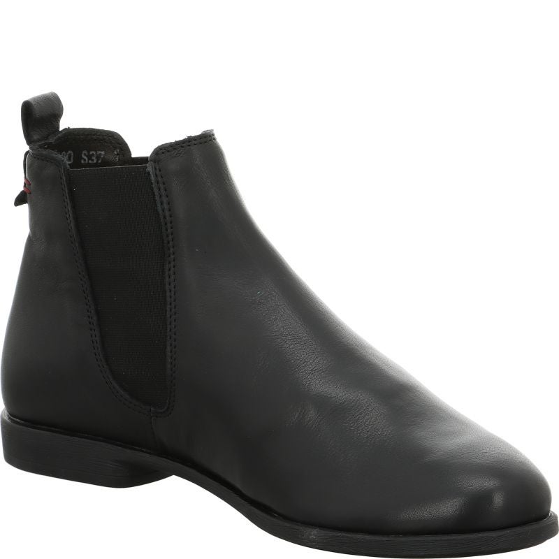 Think! AGRAT Damen Chelsea Boots - Material: Leder in Schwarz