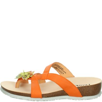 Think JULIA DAMEN Woman Mules - Material: Leather in Orange