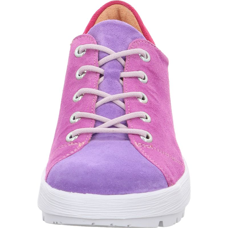 Think COMODA Lace up shoe - Material: Leather in Purple