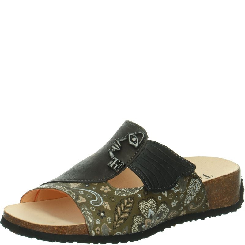Think MIZZI DAMEN Mules - Material: Leather in Multicolored