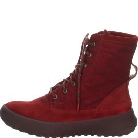 Think! KUSABI Damen Schnürboots - Material: Leder in Rot