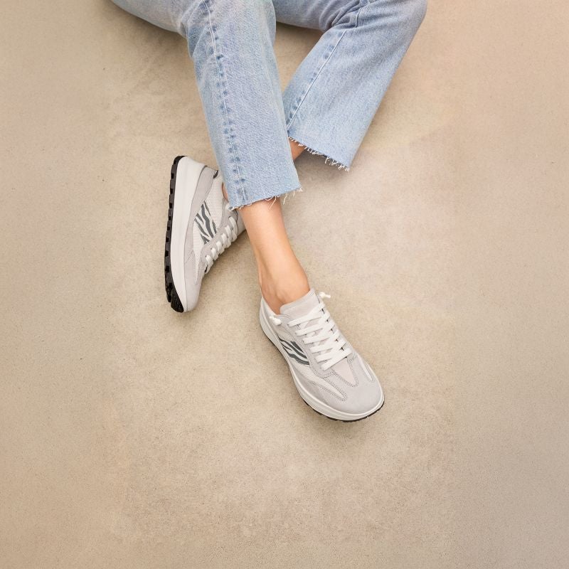 legero T4 RUN Damen Sneaker low - Material: Leder/Textil in Grau