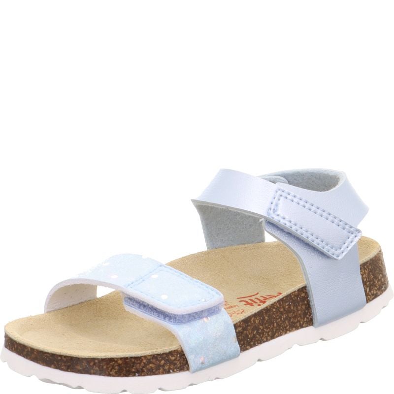 Superfit FUSSBETTPANTOFFEL Girls Sandal - Material: Sonstiges Material in Blue