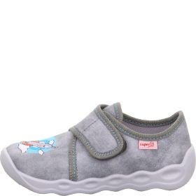 Superfit BUBBLE Jungen Hausschuh - Material: Textil in Grau