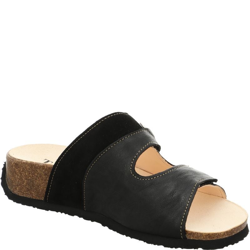 Think MIZZI DAMEN Woman Mules - Material: Leather in Black
