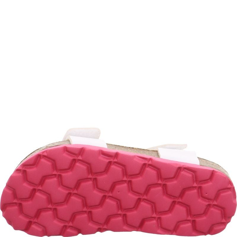 Superfit FUSSBETTPANTOFFEL Girls Sandal - Material: Sonstiges Material in White