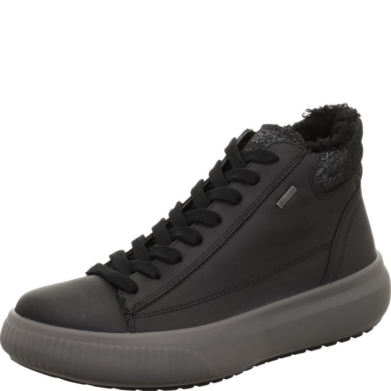Legero T4 JUMP Damen Sneaker high - Material: Leder in Schwarz