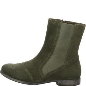 Think! AGRAT Damen Stiefelette - Material: Leder in Oliv