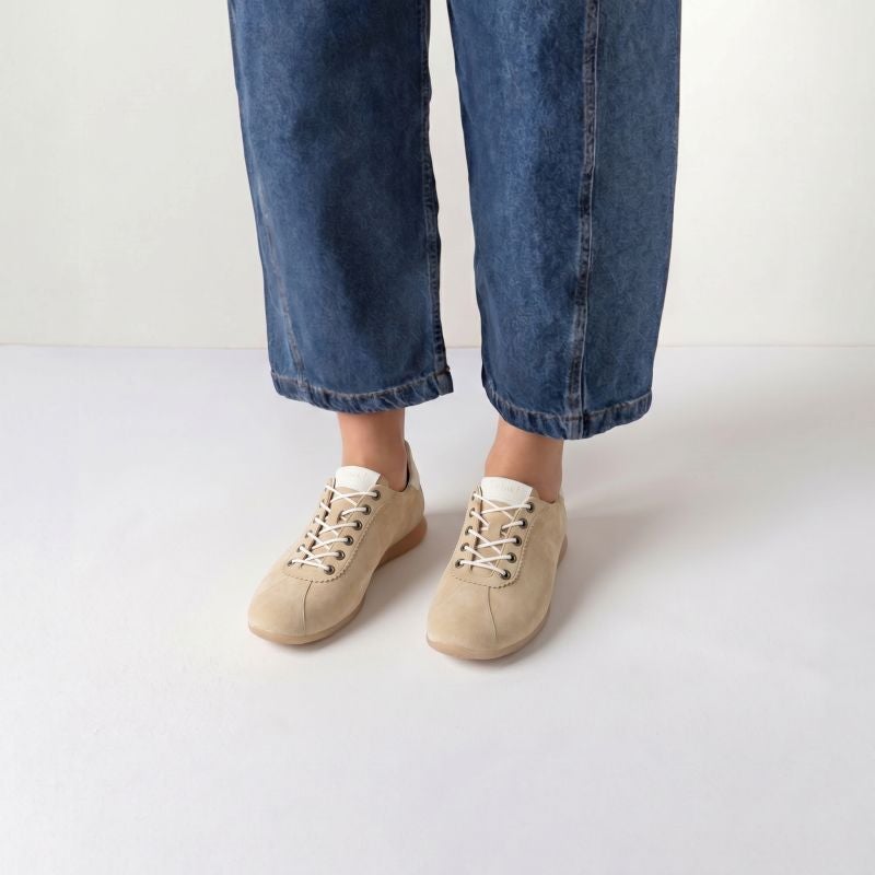 Think! ALOA Damen Sneaker low - Material: Leder in Beige
