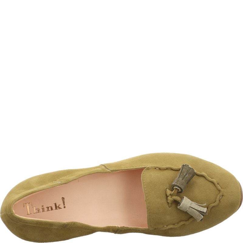 Think AIDA DAMEN Woman Pumps - Material: Leather in Olive