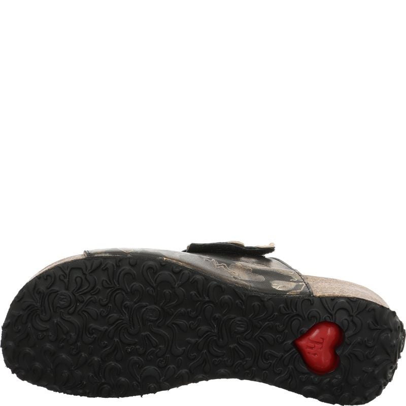 Think MIZZI DAMEN Mules - Material: Leather in Multicolored