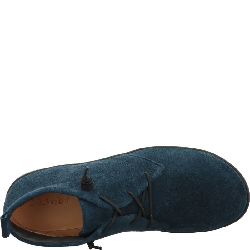 Think NATURE Woman Sneakers high - Material: Leather in Blue