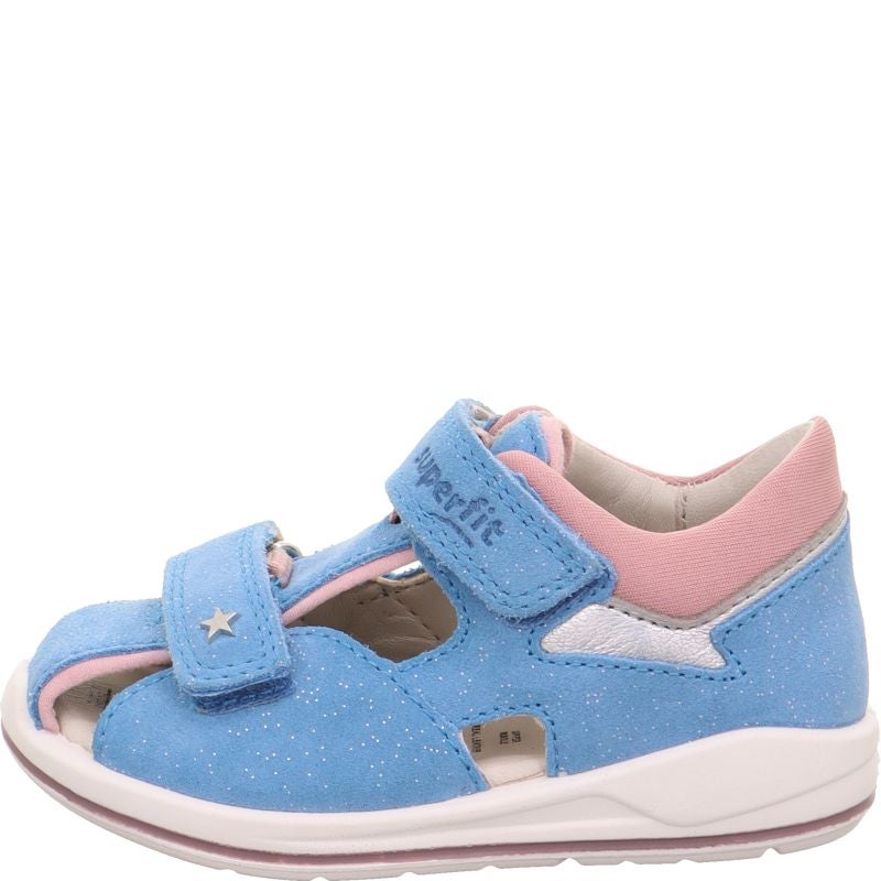 Superfit BOOMERANG Girls Sandal - Material: Leather/Textil in Blue