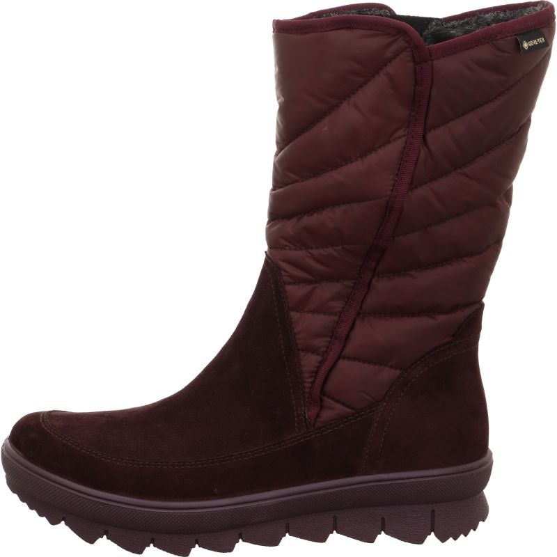 Legero NOVARA Damen Stiefelette - Material: Leder/Textil in Rot
