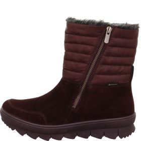 legero NOVARA Damen Stiefelette - Material: Leder/Textil in Rot