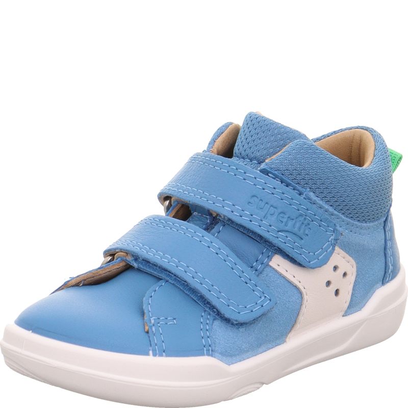 Superfit SUPERFREE Sneaker high - Material: Leder/Textil in Blau
