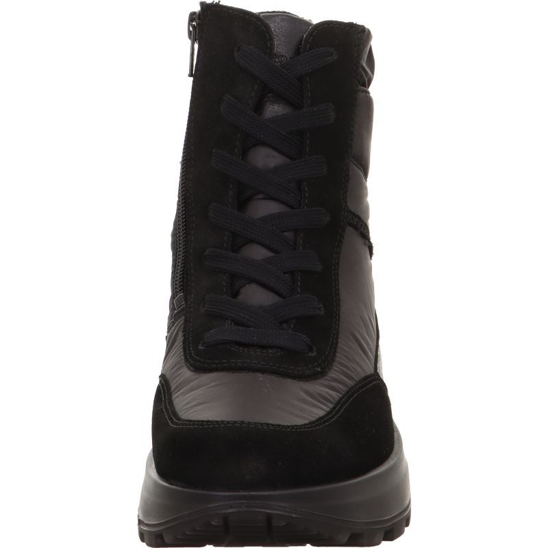 legero T4 RUN Damen Stiefel - Material: Leder/Textil in Schwarz