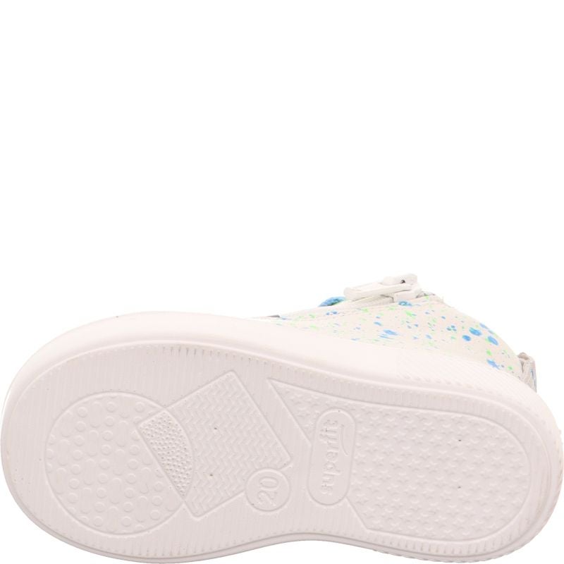 Superfit SUPIES Jungen Sneaker high - Material: Leder/Textil in Weiß