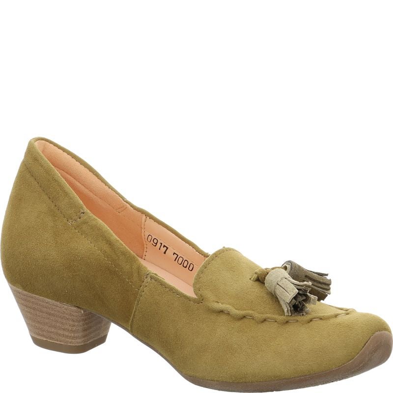 Think AIDA DAMEN Woman Pumps - Material: Leather in Olive