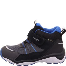Superfit SPORT5 Unisex, Jungen Sneaker high - Material: Leder/Sonstiges Material/Textil in Schwarz