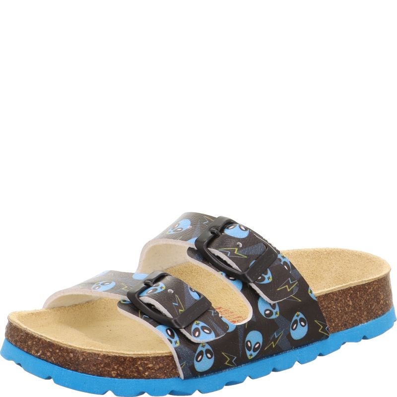 Superfit FUSSBETTPANTOFFEL Boys Slipper - Material: Sonstiges Material in Black