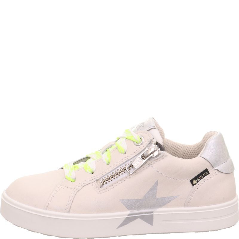 Superfit STELLA Mädchen Sneaker low - Material: Leder/Sonstiges Material/Textil in Weiß